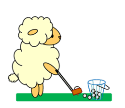 SHEEP GOLFER 2 sticker #6787826