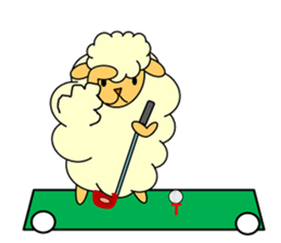 SHEEP GOLFER 2 sticker #6787827
