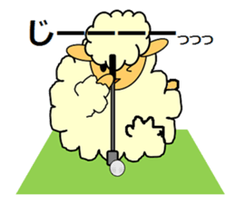 SHEEP GOLFER 2 sticker #6787828