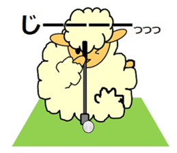 SHEEP GOLFER 2 sticker #6787828
