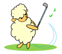 SHEEP GOLFER 2 sticker #6787829