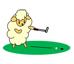 SHEEP GOLFER 2 sticker #6787841
