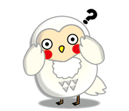 white owl family sticker #6788091