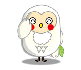 white owl family sticker #6788092