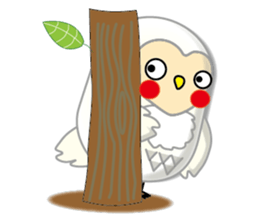 white owl family sticker #6788093