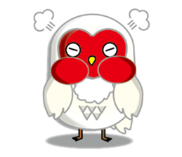 white owl family sticker #6788096