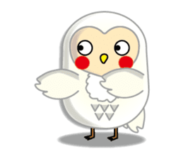 white owl family sticker #6788101