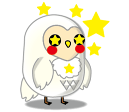 white owl family sticker #6788103