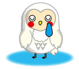 white owl family sticker #6788104