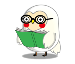 white owl family sticker #6788109