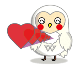 white owl family sticker #6788115