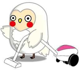 white owl family sticker #6788117