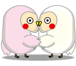 white owl family sticker #6788121