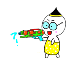 Nong Juke Songkran Festival. (^_^) sticker #6789281