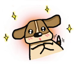 A fatty beagle : Dimond sticker #6789568