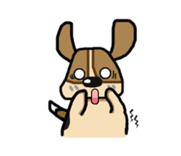 A fatty beagle : Dimond sticker #6789570