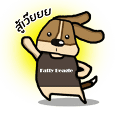 A fatty beagle : Dimond sticker #6789582