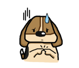 A fatty beagle : Dimond sticker #6789588