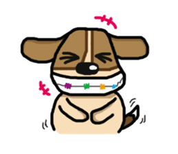 A fatty beagle : Dimond sticker #6789589