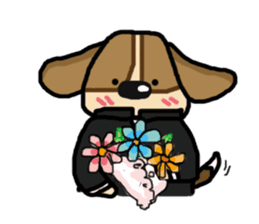 A fatty beagle : Dimond sticker #6789598