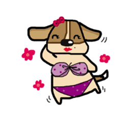 A fatty beagle : Dimond sticker #6789606
