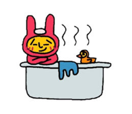 Human face rabbit sticker #6790017