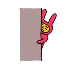 Human face rabbit sticker #6790027