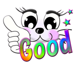 Smiley of a cat 2 sticker #6791134