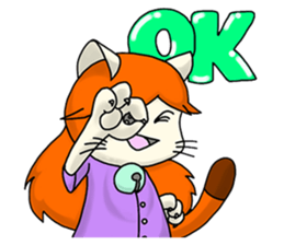 Cat Cattleya sticker #6791330