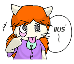 Cat Cattleya sticker #6791333