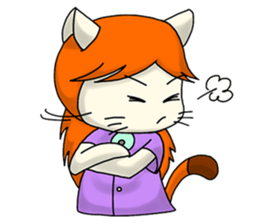 Cat Cattleya sticker #6791342