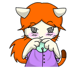 Cat Cattleya sticker #6791356