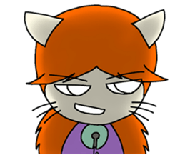 Cat Cattleya sticker #6791362