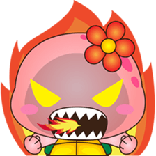 Pika, the pink turtle 3 sticker #6791450