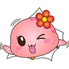 Pika, the pink turtle 3 sticker #6791454