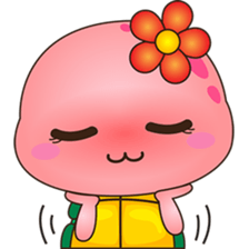Pika, the pink turtle 3 sticker #6791458