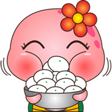 Pika, the pink turtle 3 sticker #6791463