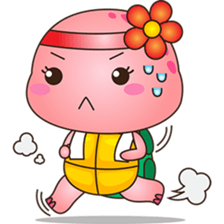 Pika, the pink turtle 3 sticker #6791466