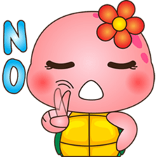 Pika, the pink turtle 3 sticker #6791476