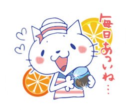 summer color cat sticker #6791533
