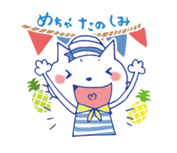 summer color cat sticker #6791536