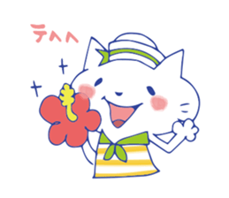 summer color cat sticker #6791537