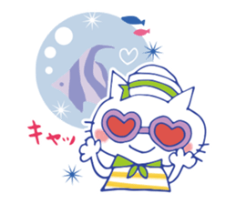 summer color cat sticker #6791539