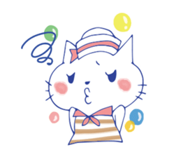 summer color cat sticker #6791557