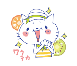 summer color cat sticker #6791558