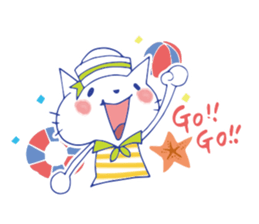 summer color cat sticker #6791561