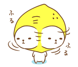 Lemon cat squash sticker #6791743