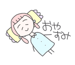 girls whom a forelock has a short sticker #6791867