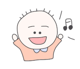 girls whom a forelock has a short sticker #6791874