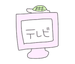 girls whom a forelock has a short sticker #6791887